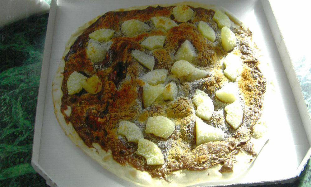 pizza dessert présentation
